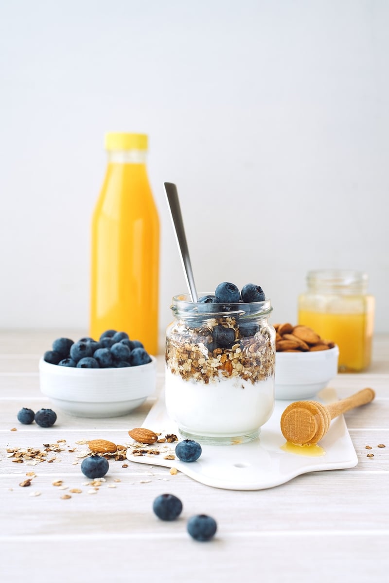 Greek Yogurt with Honey and Berries